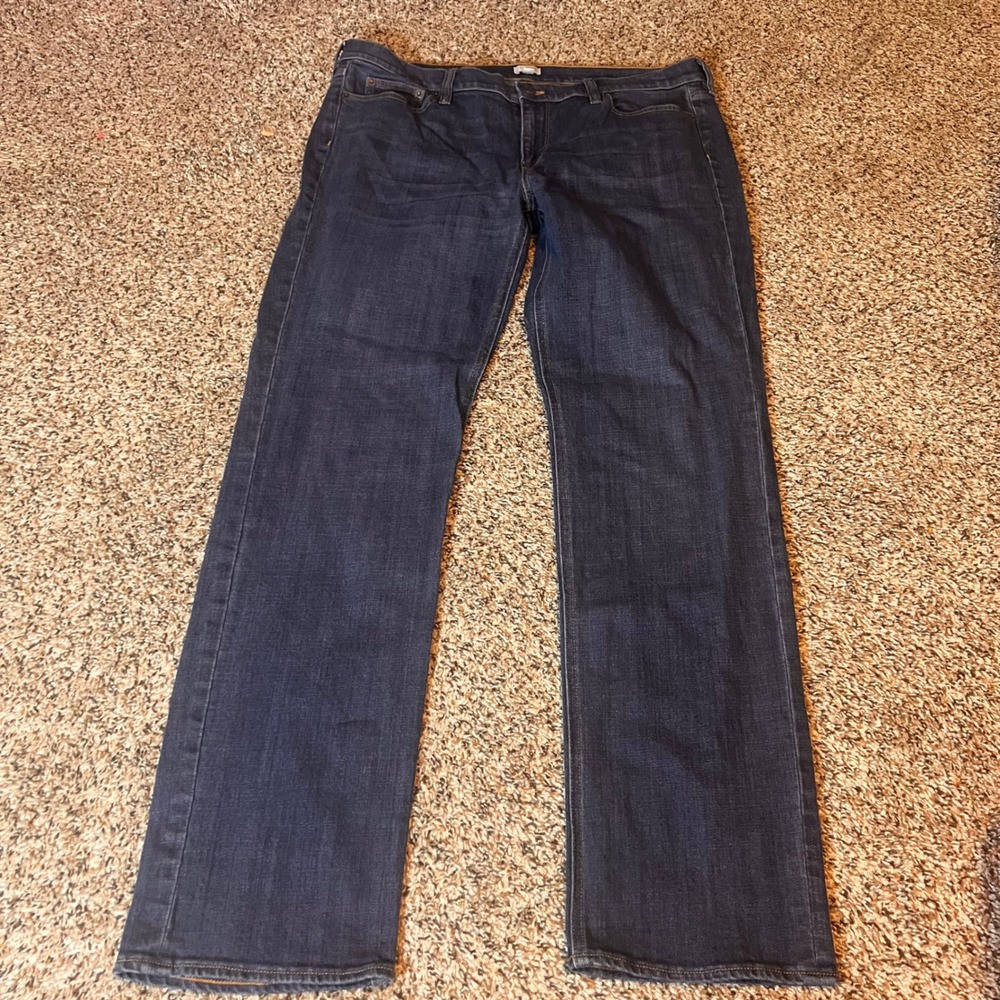 J. Crew Mens Stretch Dark Wash‎ Denim Jeans Size 34R